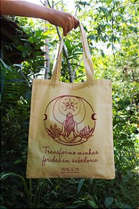 Ecobag da Coleção "Somos Deusas", estampa 2.  30x35cm com alça resistente de algodão trançado 20mm.