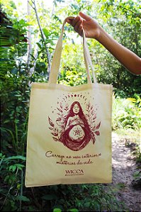 Ecobag da Coleção "Somos Deusas", estampa 3.  30x35cm com alça resistente de algodão trançado 20mm.