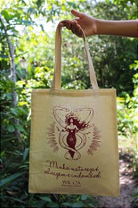 Ecobag da Coleção "Somos Deusas", estampa 4.  30x35cm com alça resistente de algodão trançado 20mm.