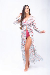 Saida De Praia Tule Longa - Estampas variadas