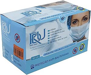 Mascara Cirúrgica Descartável Tripla Branca Com Registro Anvisa Caixa Com 50 Unidades - KDU Indústria Brasileira