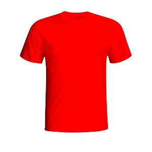 Camiseta de Poliéster Vermelha - Rei Da Sublimação Insumos