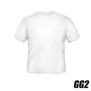 Camiseta de Poliéster Branca GG2 (P/ Sublimação)