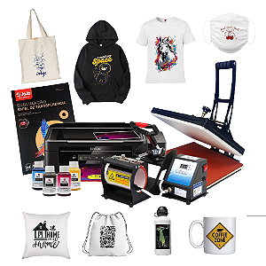 Kit Intermediário  (Para Sublimação) + Pct de 100 folhas, canecas e tintas de brinde.  FRETE CUSTO BAIXO!