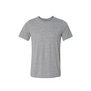 Camiseta de Algodão Cinza Mescla GG1 ao GG3