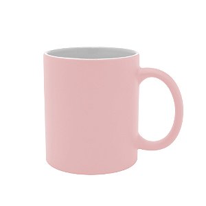 Caneca Fosca Rosa para Sublimação – 325ml | Acabamento Premium