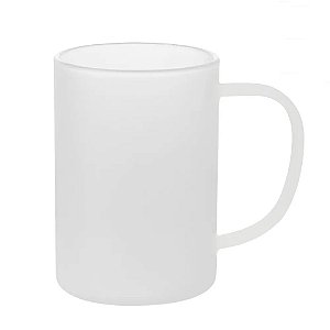 Caneca de Vidro Borossilicato Jateada - 300ml para Sublimação