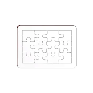 Quebra-Cabeça 6 Peças MDF Para Sublimação