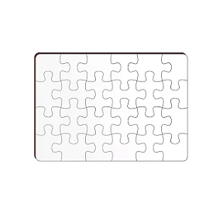 Quebra-Cabeça 24 Peças MDF Para Sublimação