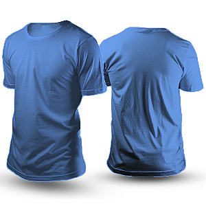 Camiseta Azul Algodão OBM, DTF e Silk – Alta Qualidade e Durabilidade
