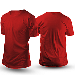 Camiseta Vermelha Algodão Unissex OBM, DTF e Silk – Alta Qualidade e Durabilidade