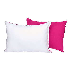 Almofada 20x30 com Enchimento Rosa Pink (P/ Sublimação)