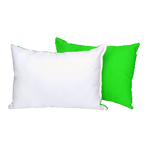 Almofada 20x30 cm com Enchimento Verde para Sublimação