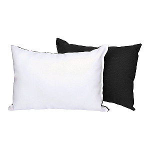 Almofada 20x30cm com Enchimento Preto para Sublimação