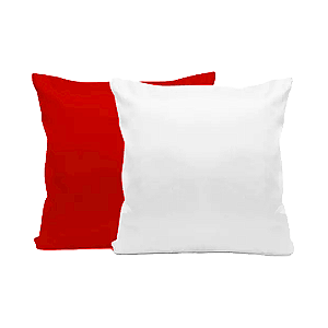 Almofada Vermelha com Enchimento 40x40cm para Sublimação