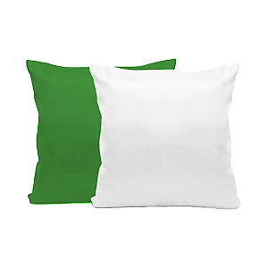 Almofada Verde com Enchimento 40x40cm para Sublimação