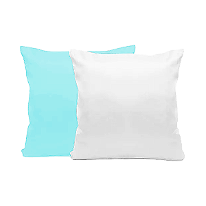 Almofada Azul Claro com Enchimento 40x40cm para Sublimação
