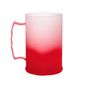 Caneca de Chopp Degradê Vermelho | 500ml