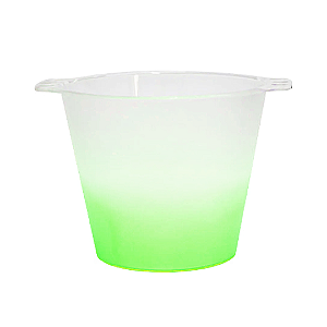 Balde de Gelo Jateado Degradê Verde Neon | 5L