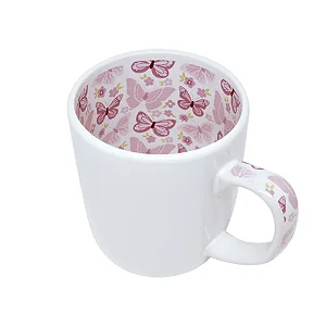 Caneca interior Temático/Estampado Motto Mug Borboleta | 325ml