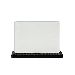 Placa Acrílica Vertical 10x7cm | Acrílico Retroverso - Base de MDF