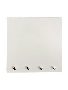 Porta-Chaves MDF 20x20cm | 3mm | 4 Furos | Para Sublimação