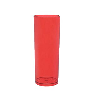 Long Drink Translúcido Vermelho 330ml | Transfer ou DTF UV