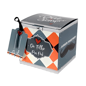 Caixinha de Caneca " Melhor pai sempre" Pct c/ 12 Unidadess