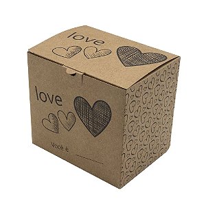 Caixinha craft de Caneca " Love " Pct c/ 12 Unidades