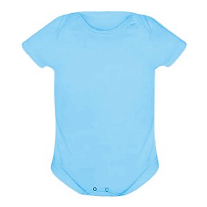 Body azul Infantil do P ao GG (P/ Sublimação)