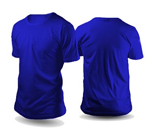 Camiseta de algodão azul royal Infantil 2 ao 16 (P/ OBM, DTF e Silk )