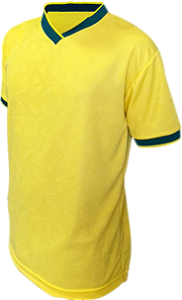 Camiseta de 100% DRY F IT JACQUARD do Brasil adulto P ao GG1 ( P/ sublimação ou DTF)