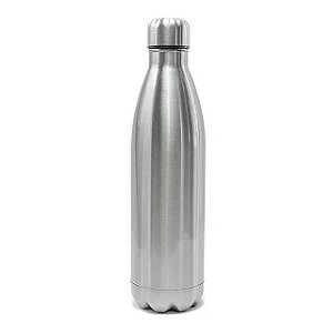 Garrafa Aluminio Sublimática Cola Prata 500mL