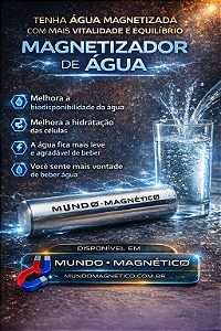Bastão Magnetizador de água (Aço inox)
