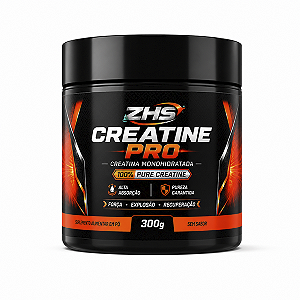 CREATINA PRÓ ZHS - MONOHIDRATADA - 300g (Sem sabor)