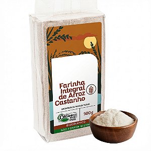 FARINHA INTEGRAL DE ARROZ CASTANHO - 500g