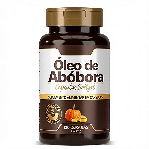 ÓLEO DE SEMENTE DE ABÓBORA - 120 cápsulas 1350mg - Prensado a frio