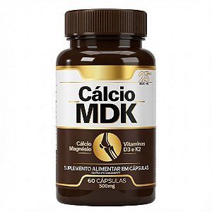 CÁLCIO MDK (Magnésio - Vit D3 - Vit K2 - Cálcio)