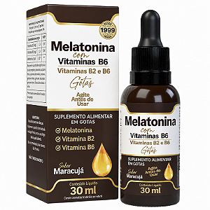 MELATONINA COM VITAMINAS B2 E B6 — GOTAS