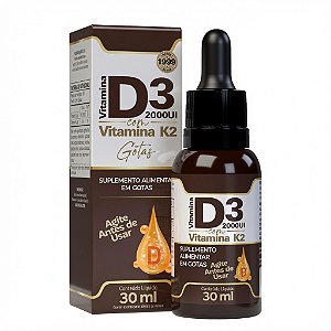 VITAMINA D3 COM VITAMINA K2 EM GOTAS
