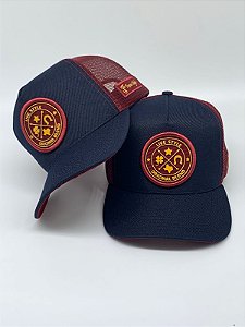 Boné Texas Style Original Brand Azul/Vinho Trucker