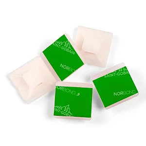 Fixador Adesivo 19x19x6mm Natural Com 50 Unidades - Frontec