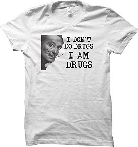 Camiseta Salvador Dali - I don't do Drugs , I am Drugs