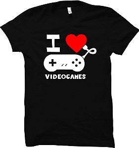 Camiseta Eu amo Videogames