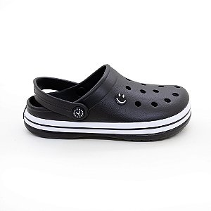 BABUCHE FAIXA BRANCA PRETO