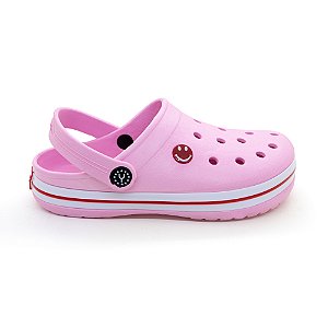 BABUCHE FAIXA BRANCA ROSA