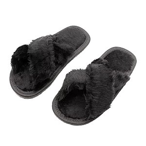 PANTUFA CRUZADA PRETA