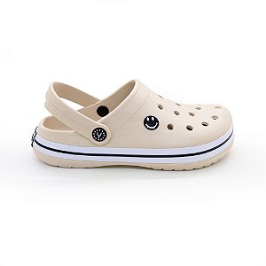 BABUCHE FAIXA BRANCA BEGE