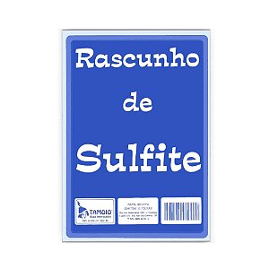 BLOCO RASCUNHO SULFITE 156X219MM C/50 FOLHAS TAMOIO 1041