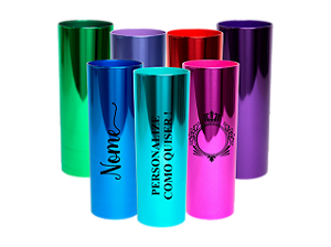 Copos LongDrink Cores Metalicas